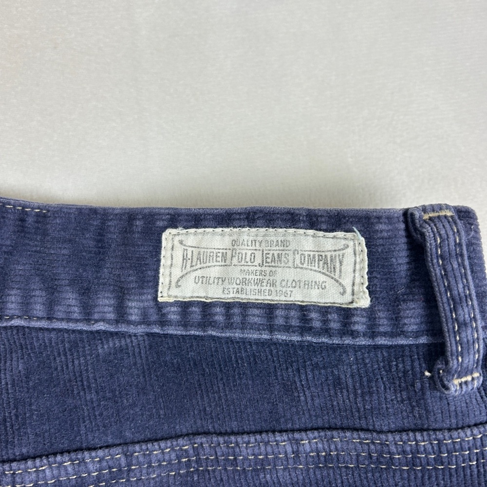 RALPH LAUREN Polo Jeans‎ Co. Vintage Corduroy Bootcut Pants Blue Women's 10 - Picture 5 of 5
